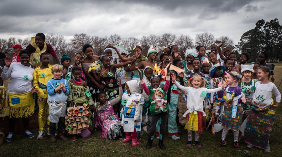 Participants in the Dargle Trashion Show